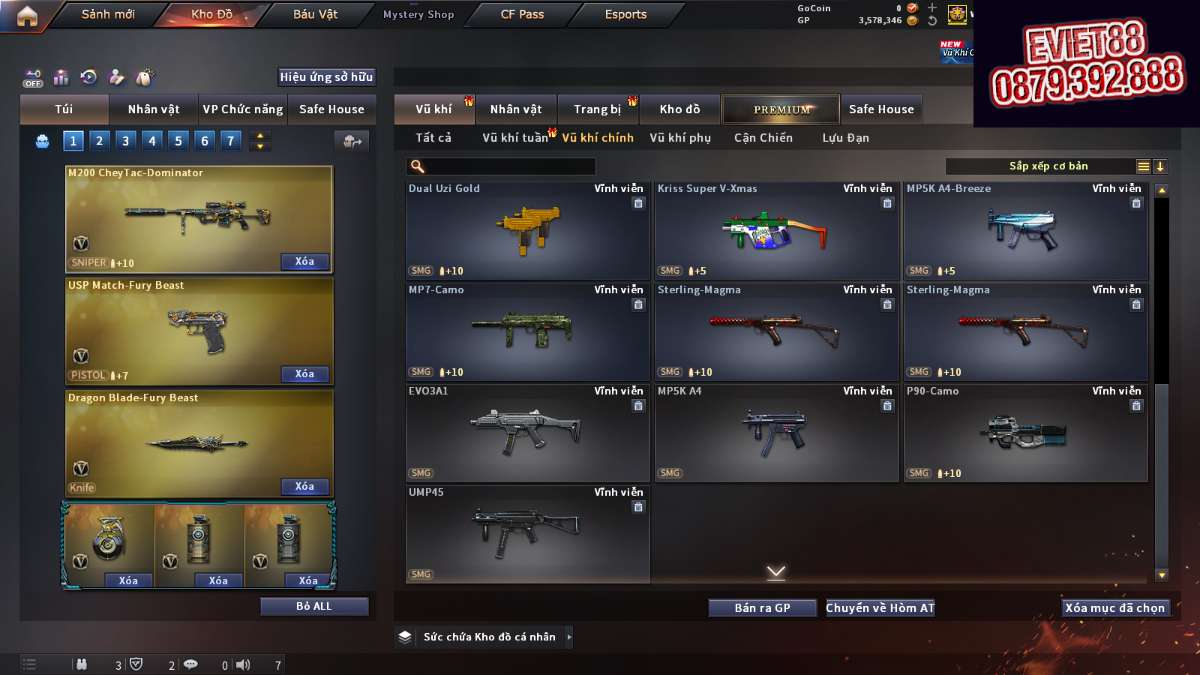 shop acc cf uy tin gia re